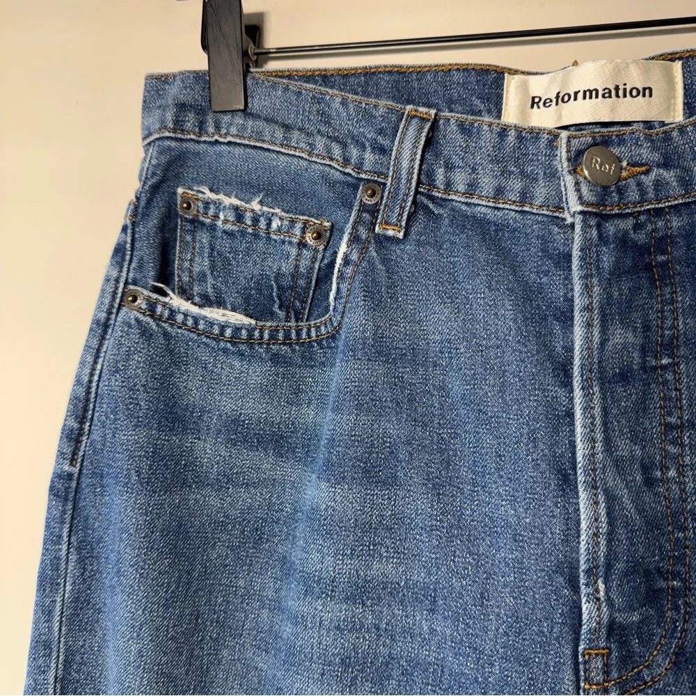 Reformation Melissa High and Skinny Jeans Button Fly Size 30 - Picture 6 of 15